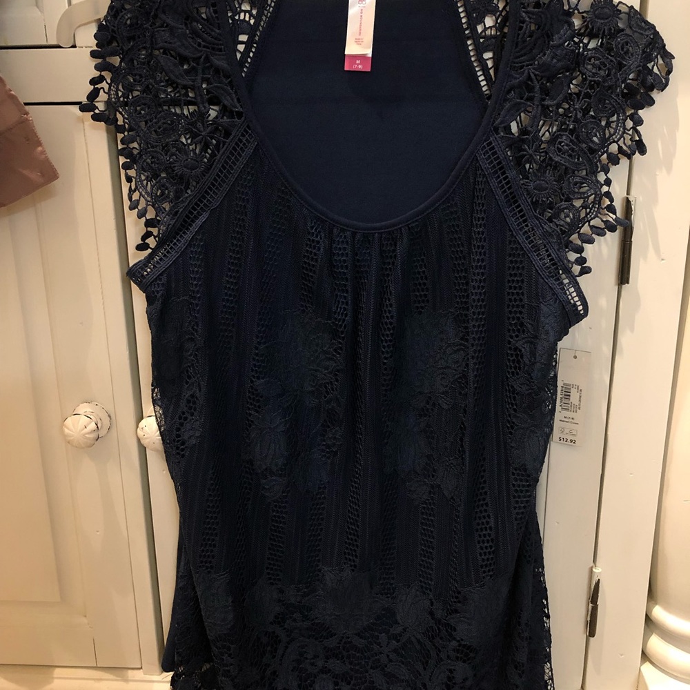 No boundaries lace top